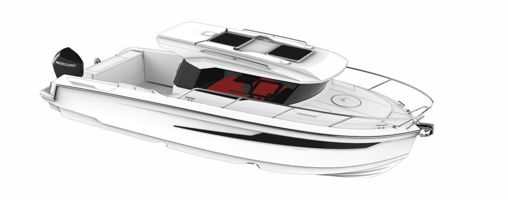 Parker 920 MAX, rendu de profil avant