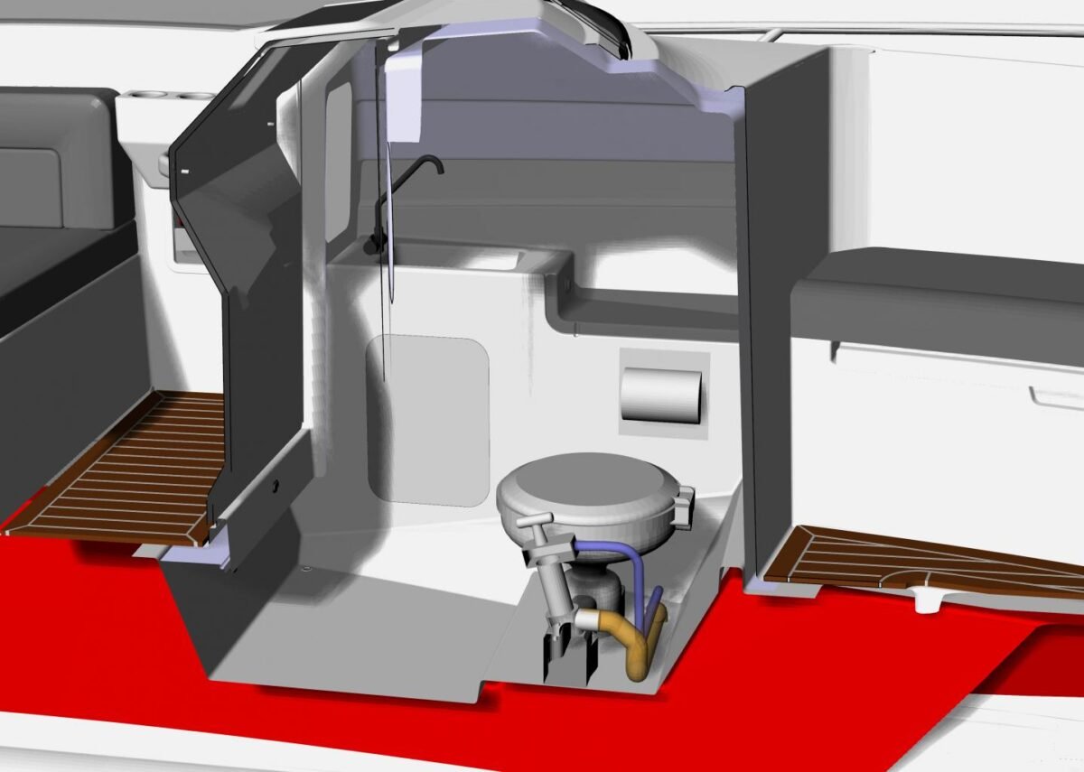 c65brcrosssectiontoiletroom_20170419105454 PARKER 690 Bow rider BR