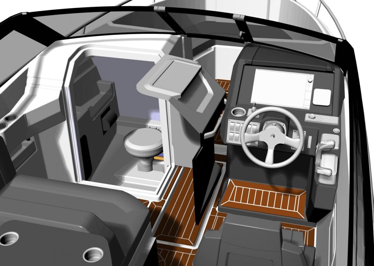 c65brtoiletroom1_20170419105456 PARKER 690 Bow rider BR