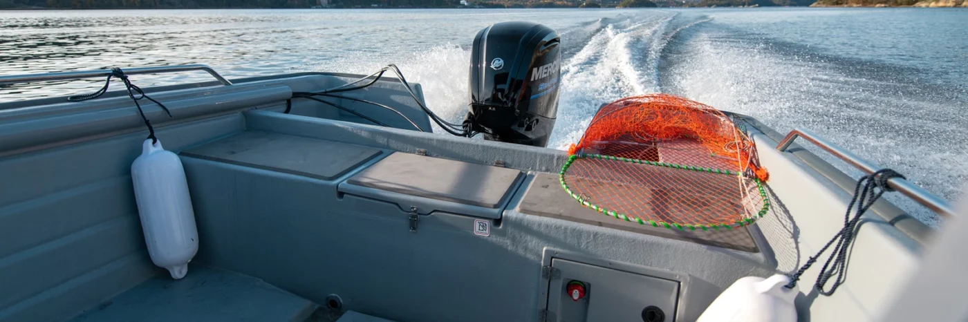 Sting 600 Pro HT en navigation, pont de peche arriere
