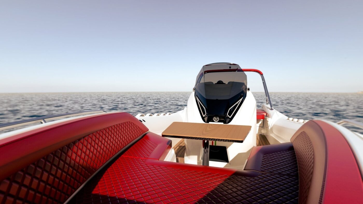 Ryders 750, bain de soleil arriere et pont teck