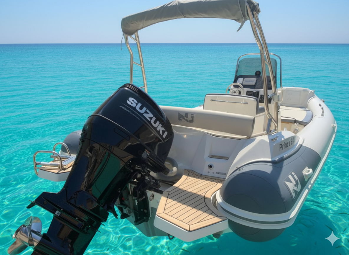 Nuova jolly prince 24 2024 Neuf Zero heures Jamais mis à l'eau Suzuki 225 cv