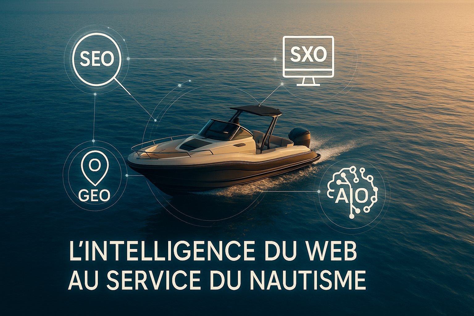 SEO, SXO, GEO, AIO dans le nautisme