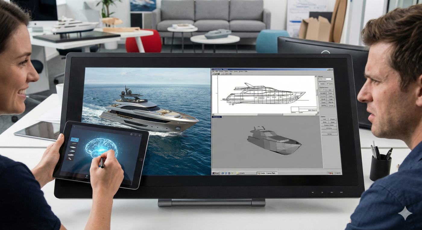 Configurateur bateau : l’IA dépasse les anciens configurateurs (2D/3D)