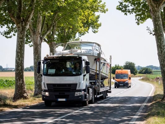 convoyage bateau et transport par route comment deplacer son bateau dun port a lautre en france
