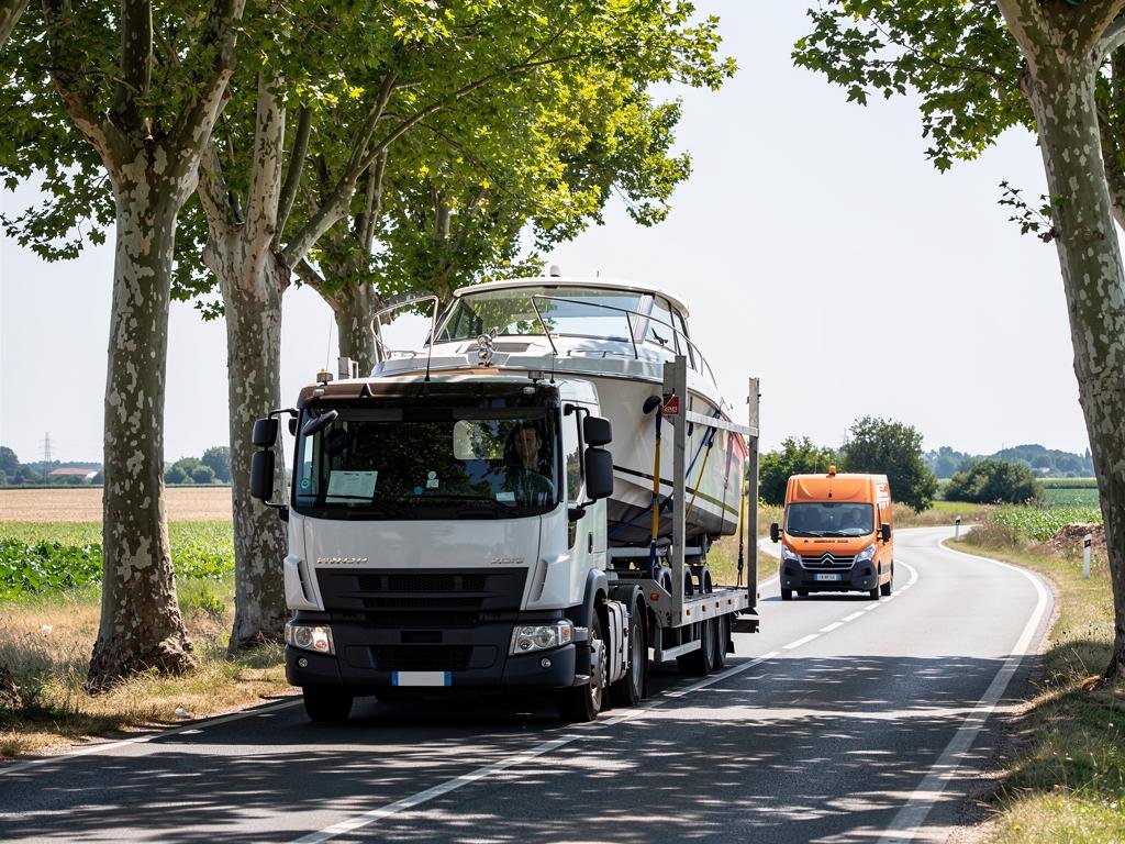 convoyage bateau et transport par route comment deplacer son bateau dun port a lautre en france