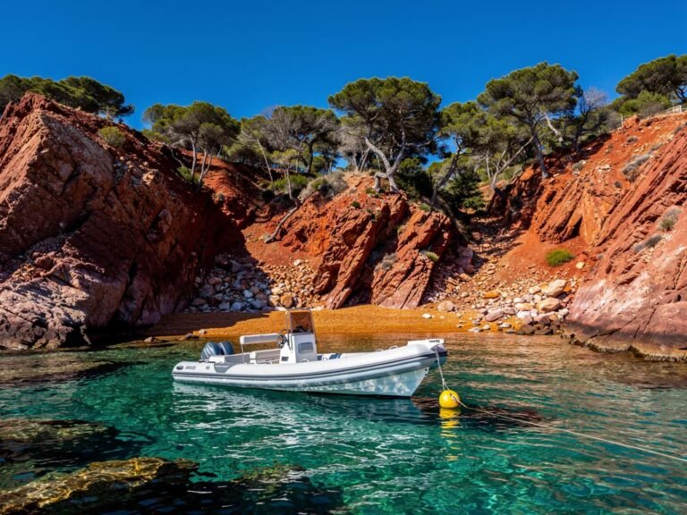 escale en baie de theoule sur mer mouillage criques et parc maritime 2026