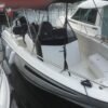 Parker 690 Sport proue et taud de soleil déployé
