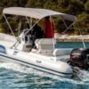 Tiger Marine Open 600 semi-rigide vue latérale en navigation