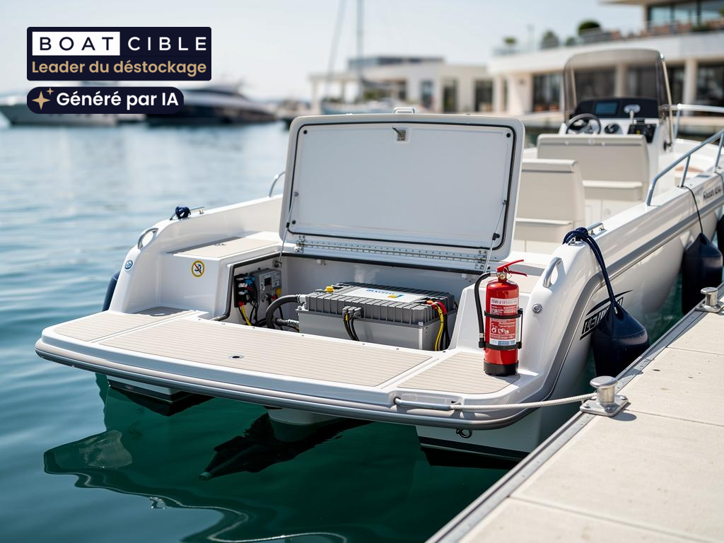 Extinction incendie batterie lithium bateau électrique