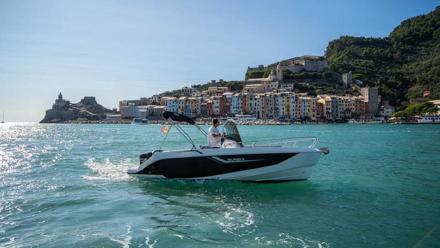 Salpa Sunsix 2026 de profil sur l'eau