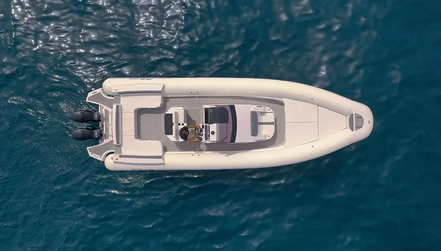 Semi-rigide PY Yacht PY10.OPEN neuf vue aerienne